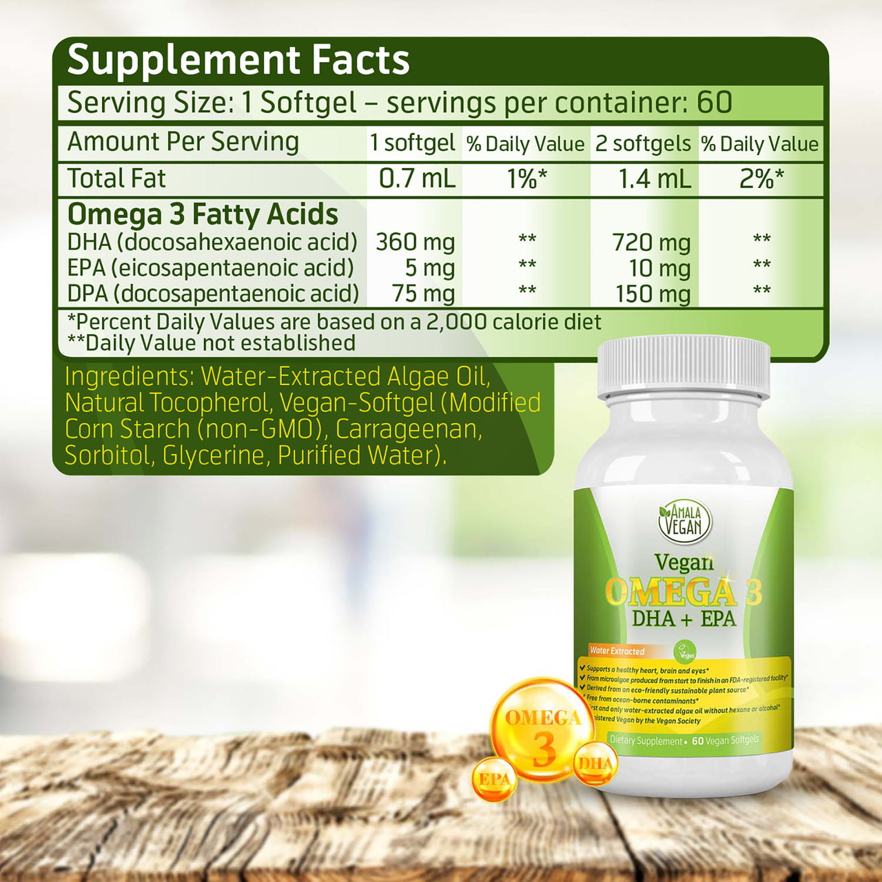 vegan omega 3 supplements